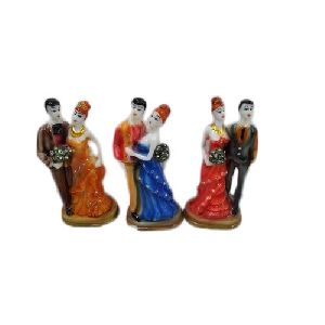 Fiber Radium Couple Small Statue