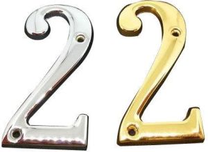 Zinc Door House Number