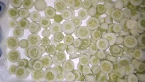 Frozen Cucumber Slices