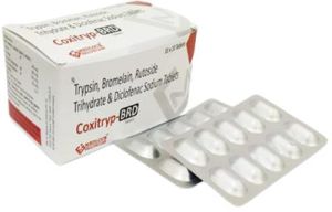 Trypsin, Bromelain, Rutoside Trihydrate & Diclofenac Sodium Tablet