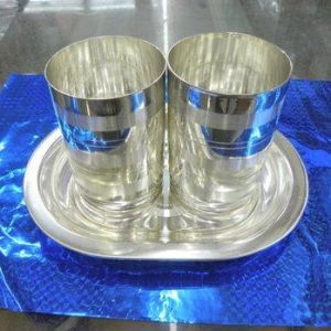 German Silver Glass Set