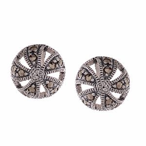 Marcasite Round Studs