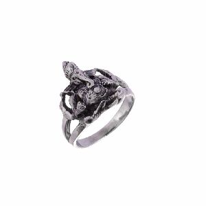 Oxidised Silver Ganesha Ring