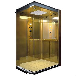 Stainless Steel Golden Passenger Lift