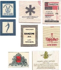 cotton printed labels