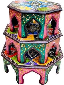 Indian Hand Paint Chowki