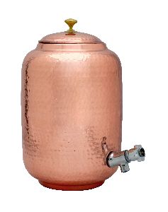 Copper Hammered Dispenser 4ltr