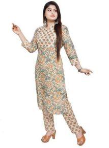 Printed Mandarin Neck Kurta