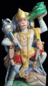 Marble Veer Hanuman Statue