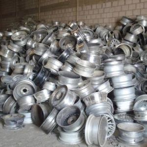 Aluminium wheel scrap