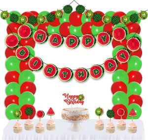 Watermelon Birthday Decoration