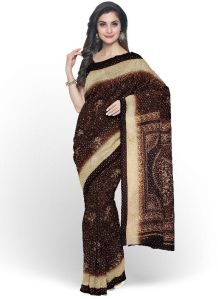 Brown Maharani Saree