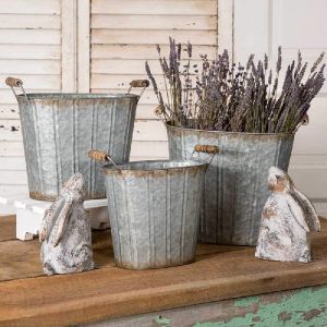 Rustic Farmhouse Dcor Tapered Bucket