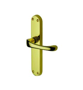 278 Brass Plate Door Handle