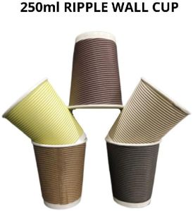 250ml Ripple Wall Cups