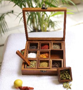 Wooden Spice Box