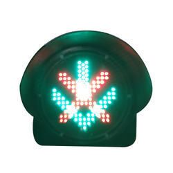 Red Cross And Green Arrow Traffic Light