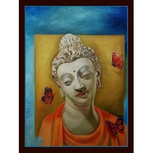 Spiritual Buddha Oil Painting