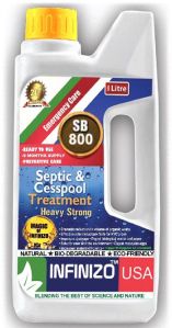 Infinizo USA SB 800 Septic Tank Bacterial Treatment Liquid (Heavy Strong-1 Liter)