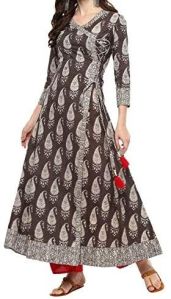 Ladies Cotton Angrakha Kurti