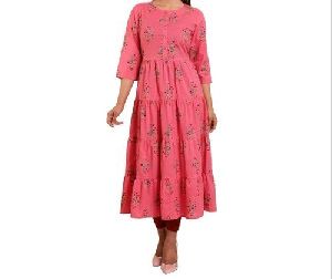 Ladies Cotton Flared Kurti