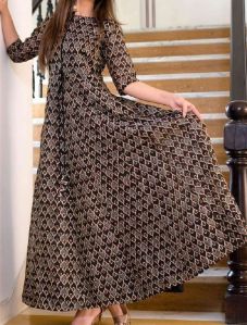 Ladies Cotton Gown Kurti