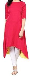 Ladies Cotton High Low Kurti