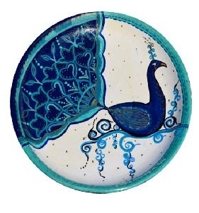 Peacock Beauty Set of 3 Wall Plate