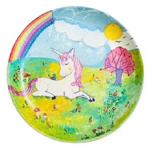 Unicorn World Set of 2 Wall Plate