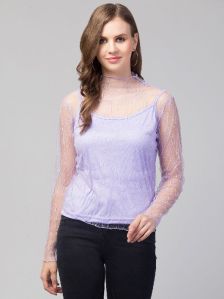 Ladies Purple Top