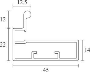 45mm Handle Profile