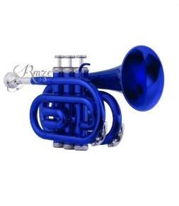 Rmze Professional Royal Blue Pocket Trumpet