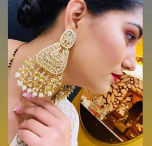 Kundan Long Earrings