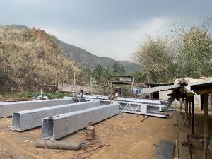 Fabrication of steel bridge