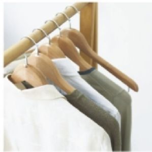 wooden shirt hanger