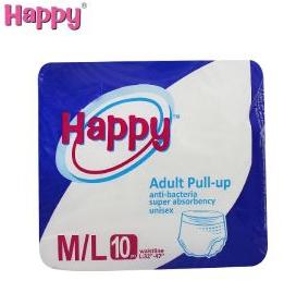 Happy Disposable Adult Pull Up Diaper-M/L 10Pcs