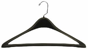 black plastic hanger