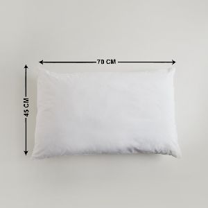 White Polyfill standard Bed Pillow