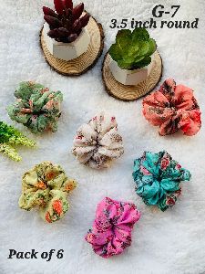 fable label georgette hair scrunchies