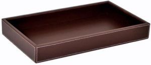 Leatherette Serving Long Tray