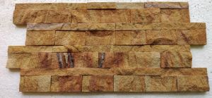 Teak Wood Rock Face Finish Panel