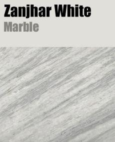 Zanjhar White Marble Slab