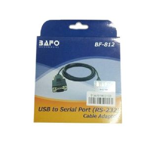 BAFO Technologies USB TO RS-232 Cable Adapter (Black) BF-812
