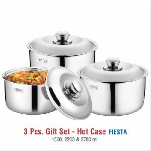 3 Piece Fiesta Stainless Steel Casserole