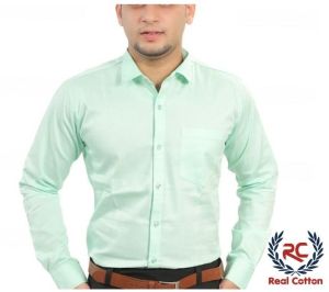 Real Cotton Regular Fit Plain Twill Button Down Collar shirt