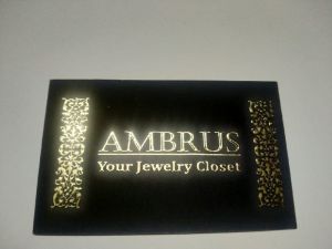 GOLD EMBOSSED VELVET 400 GSM VISITING CARD.