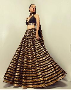 Trendy Black Colour Lehenga Choli