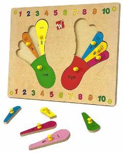 Wooden Foot Puzzle