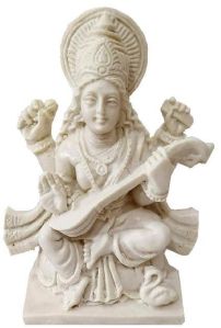 Soapstone Saraswati Mata Statue