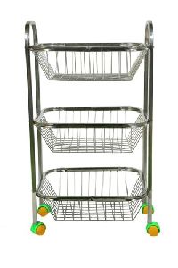 stainless steel fruit trolley